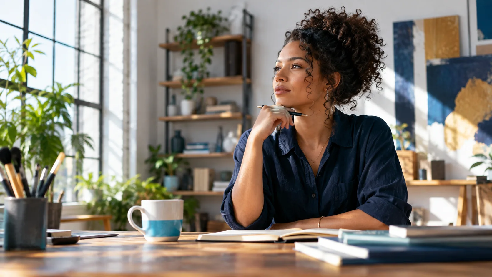 Planning the piece before anything is published — the job the asset has to do.