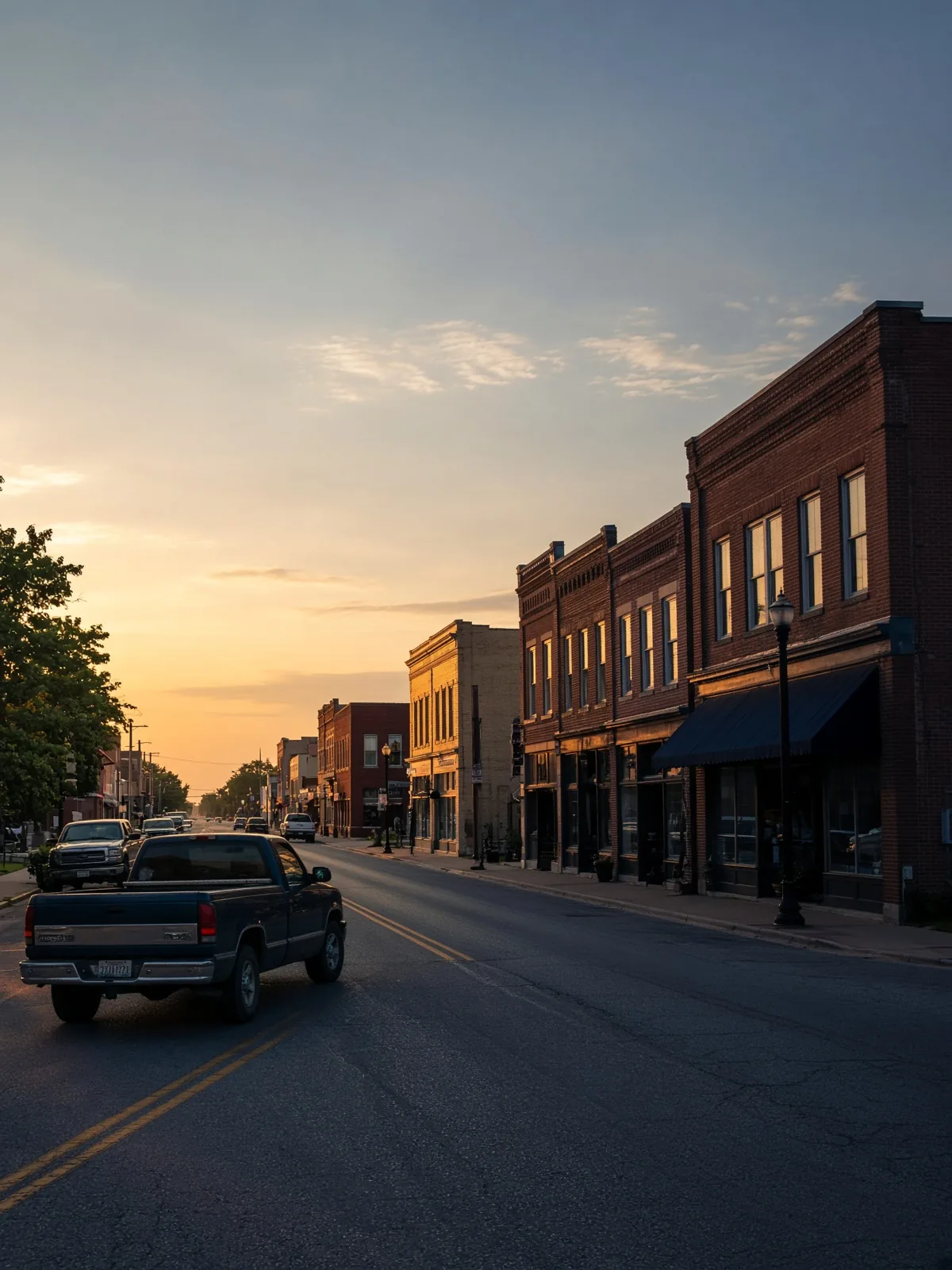 A Midwest main street. Stillwater is home.